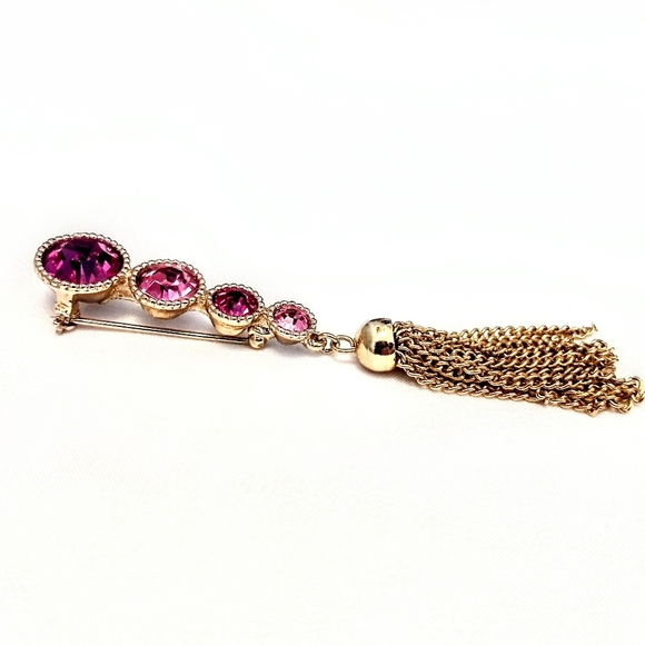 Vintage Sarah Coventry Signed Rhinestone Brooch - Picture 2 of 4